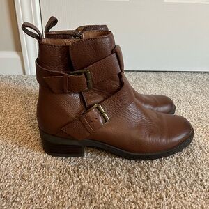 Kenneth Cole Reaction Brown Leather Ankle Boots